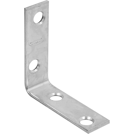 2 In. H X 0.63 In. W X 0.08 In. D Zinc-Plated Steel Inside Corner Brace